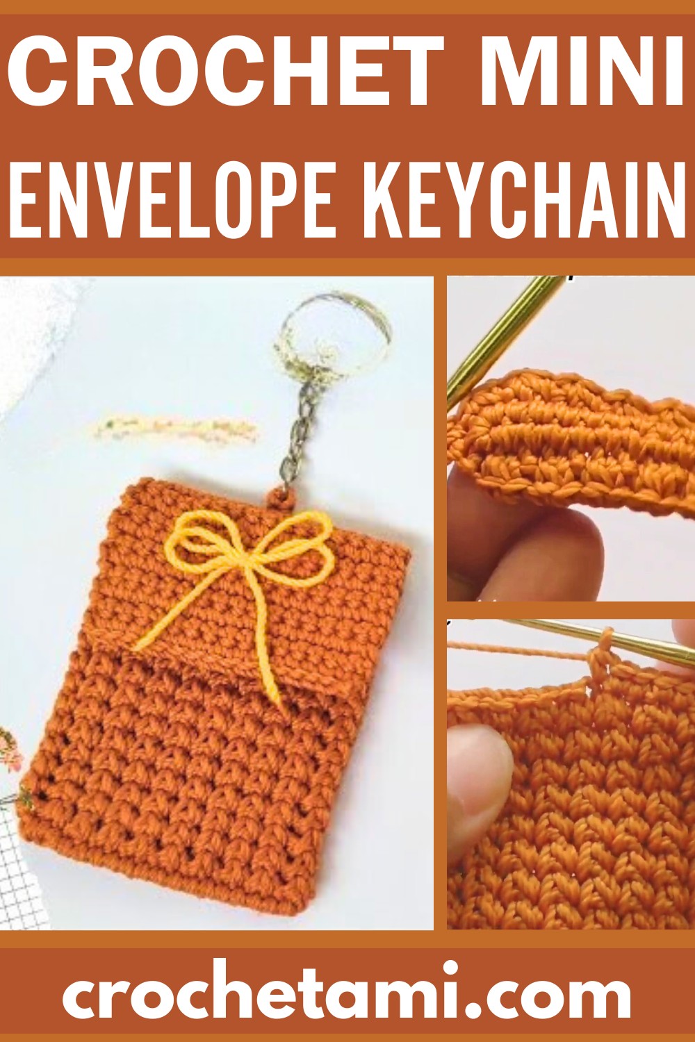 Stylish Handmade Crochet Envelope Keychain Pattern