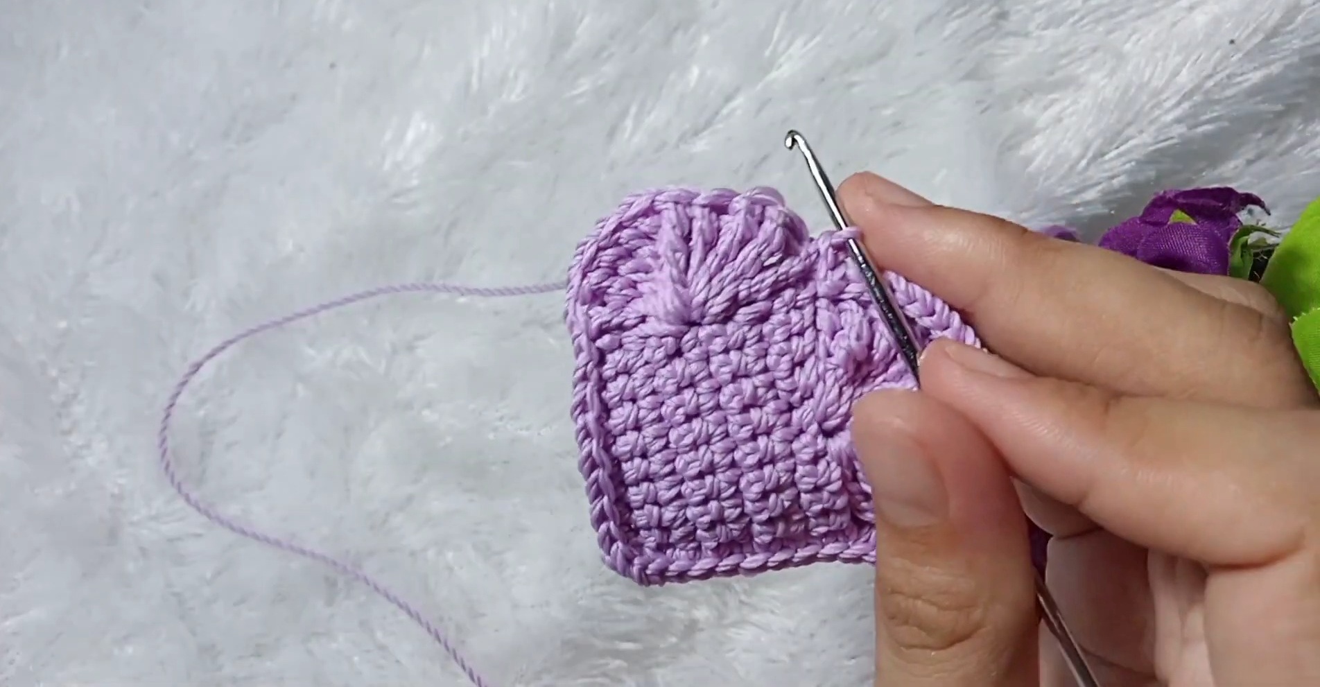 Crochet Heart Keychain Pattern - Step-by-Step Guide
