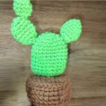 Crochet Mini Cactus Keychain – Easy Pattern