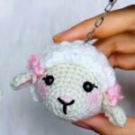 How to Make a Crochet Sheep Keychain Pattern