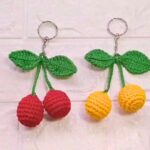 Easy Crochet Cherry Keychain Tutorial for Beginners
