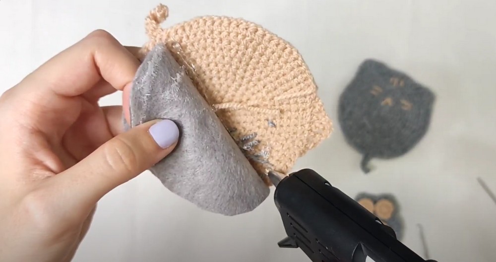 Easy Crochet Cat Head Coaster Tutorial