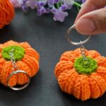 Crochet Pumpkin Keychain