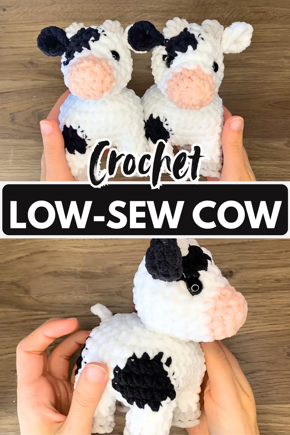 How to Make a Crochet Low-Sew Cow with Custom Colors