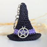 Crochet a Witch Hat Keychain Perfect for Halloween