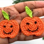 Lightweight Crochet Pumpkin Earrings for Fall Festivals