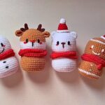 Crochet Christmas Dolls – Patterns for Reindeer, Snowman, Gingerbread, and More