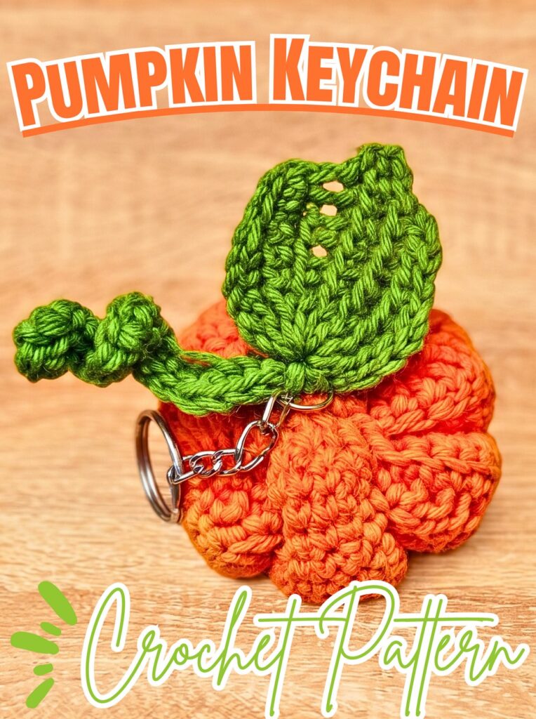 Crochet Pumpkin Keychain Pattern – Step-by-Step Tutorial