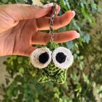 Easy-to-Make Star Keroppi Crochet Keychain Pattern