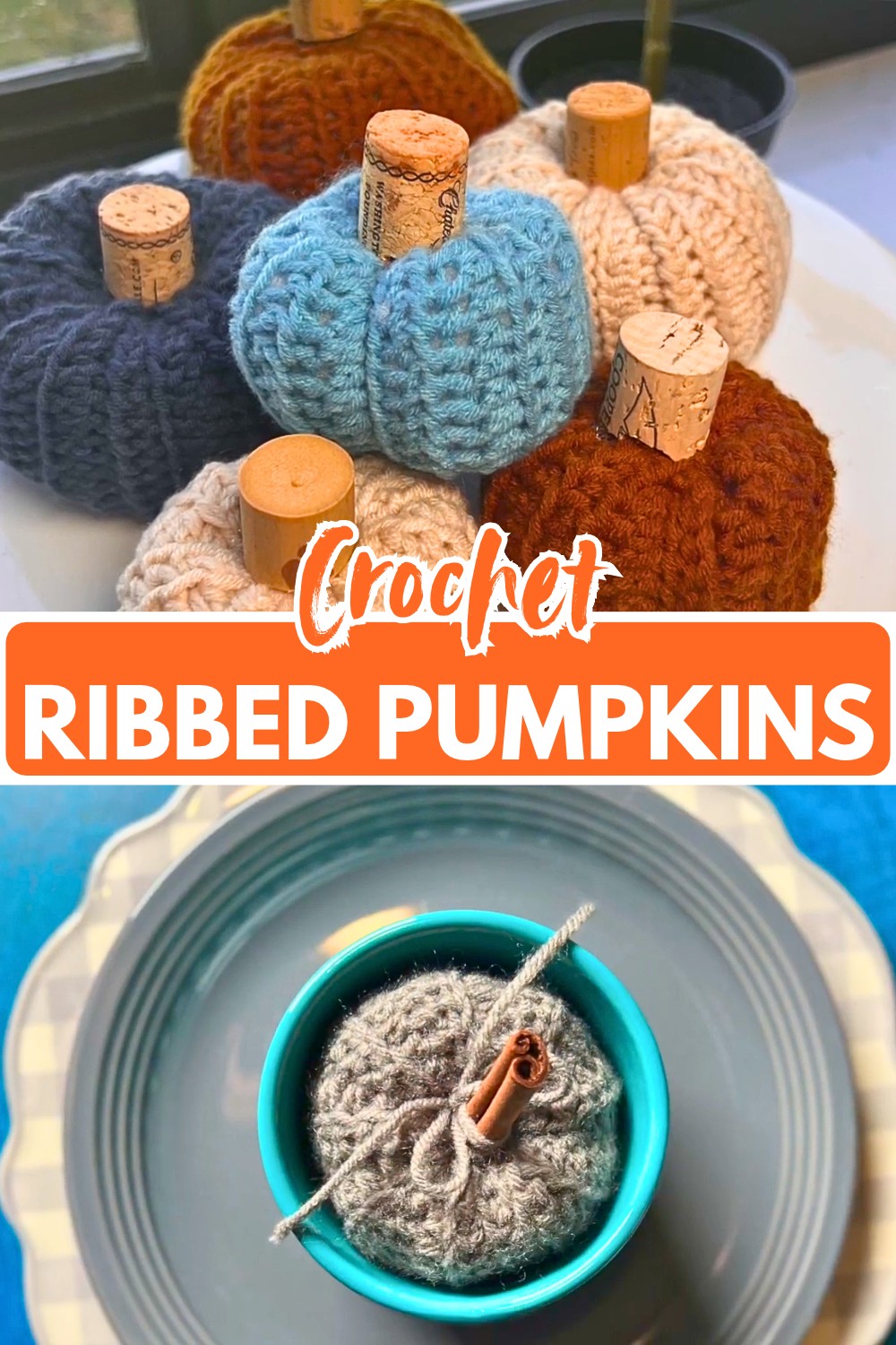 How to Crochet a Ribbed Pumpkin - Easy Fall & Thanksgiving Decor