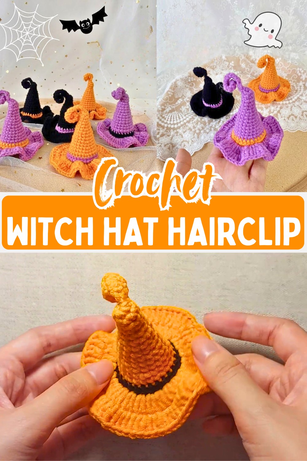How to Crochet a Witch Hat Hairclip – Stylish Halloween Idea