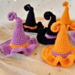 Crochet Witch Hat Hairclip – Stylish Halloween Accessory
