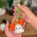 How to Make a Crochet Ghost with Flowers and Candy Corn