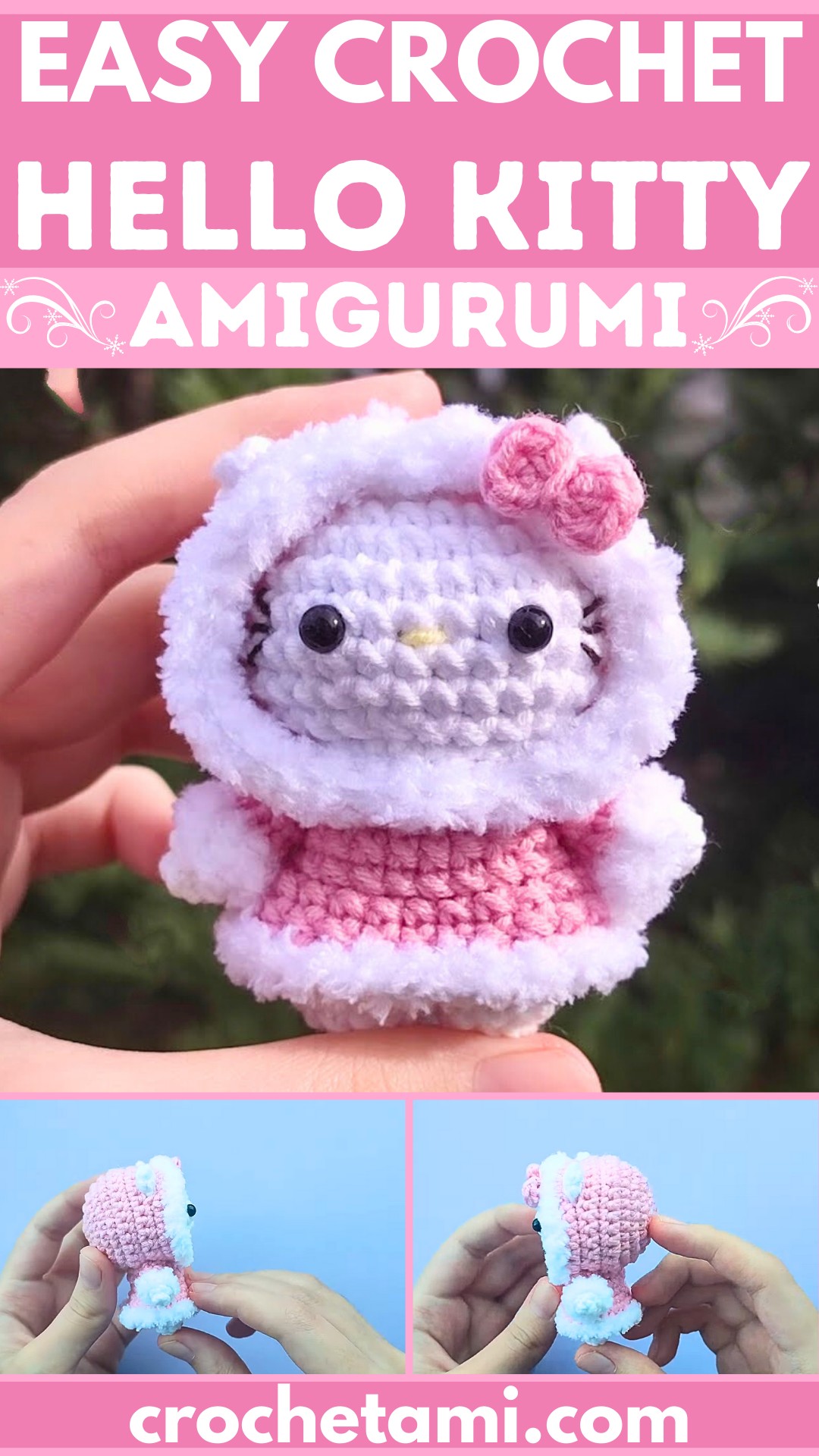 Make an Adorable Crochet Hello Kitty For Handmade Amigurumi