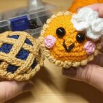 Realistic Crochet Pumpkin Pie for Thanksgiving & Fall Decor