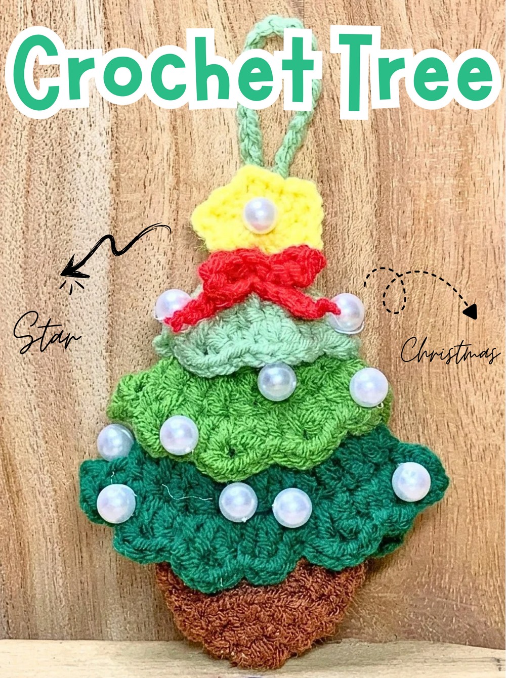 3D Crochet Christmas Tree Pattern - Layered Christmas Decor