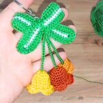 Crochet Bell Flower Christmas Ornament for Festive Holiday Decorations
