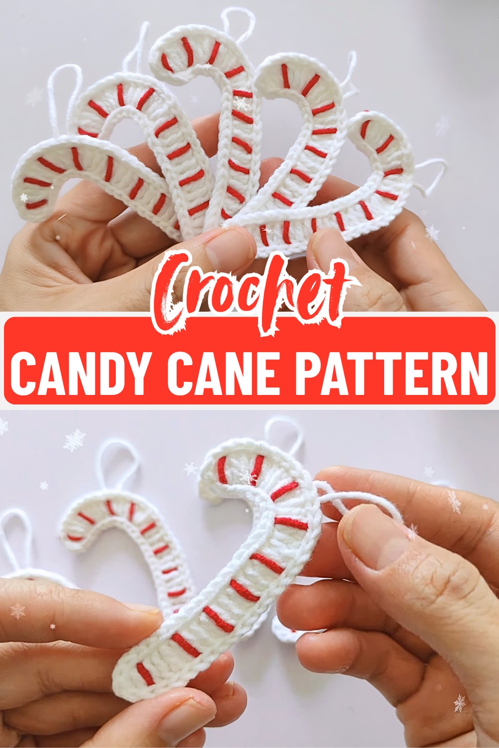  Crochet Candy Cane Pattern for Christmas Decor