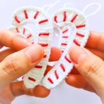 Crochet Candy Cane for Holiday Décor With Step-by-Step Instructions