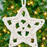 Crochet Christmas Star Ornament Pattern - Easy 3-Round Star