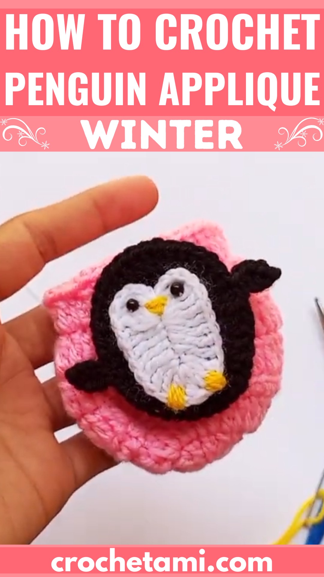 Easy Crochet Penguin Applique Pattern - Step-by-Step Tutorial