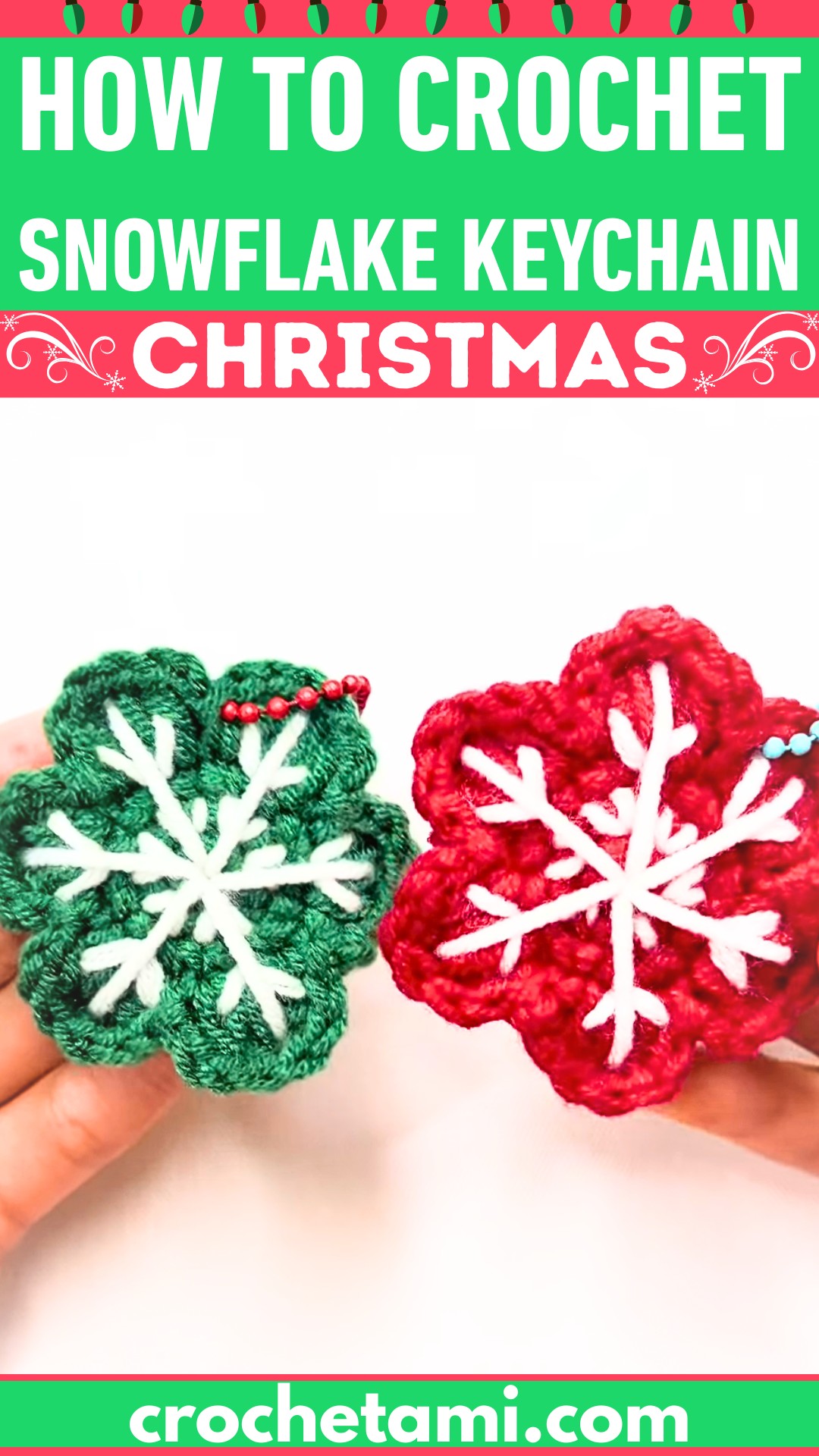 Easy Crochet Snowflake Keychain – Perfect Handmade Gift or Accessory ...
