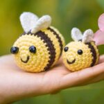 Handmade Crochet Amigurumi Bee Keychain Tutorial
