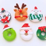 How To Crochet Christmas Ornaments Like Santa, Penguins, And More