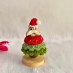 How To Crochet Christmas Tree Keychain With Festive Charm