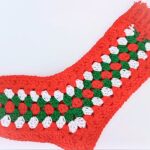Crochet Holiday Stocking – Granny Clusters & Ribbed Cuff
