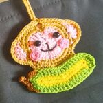 Adorable Monkey & Banana Crochet Keychain Pattern