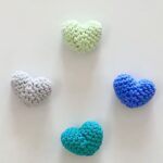 Crochet Puffy Hearts
