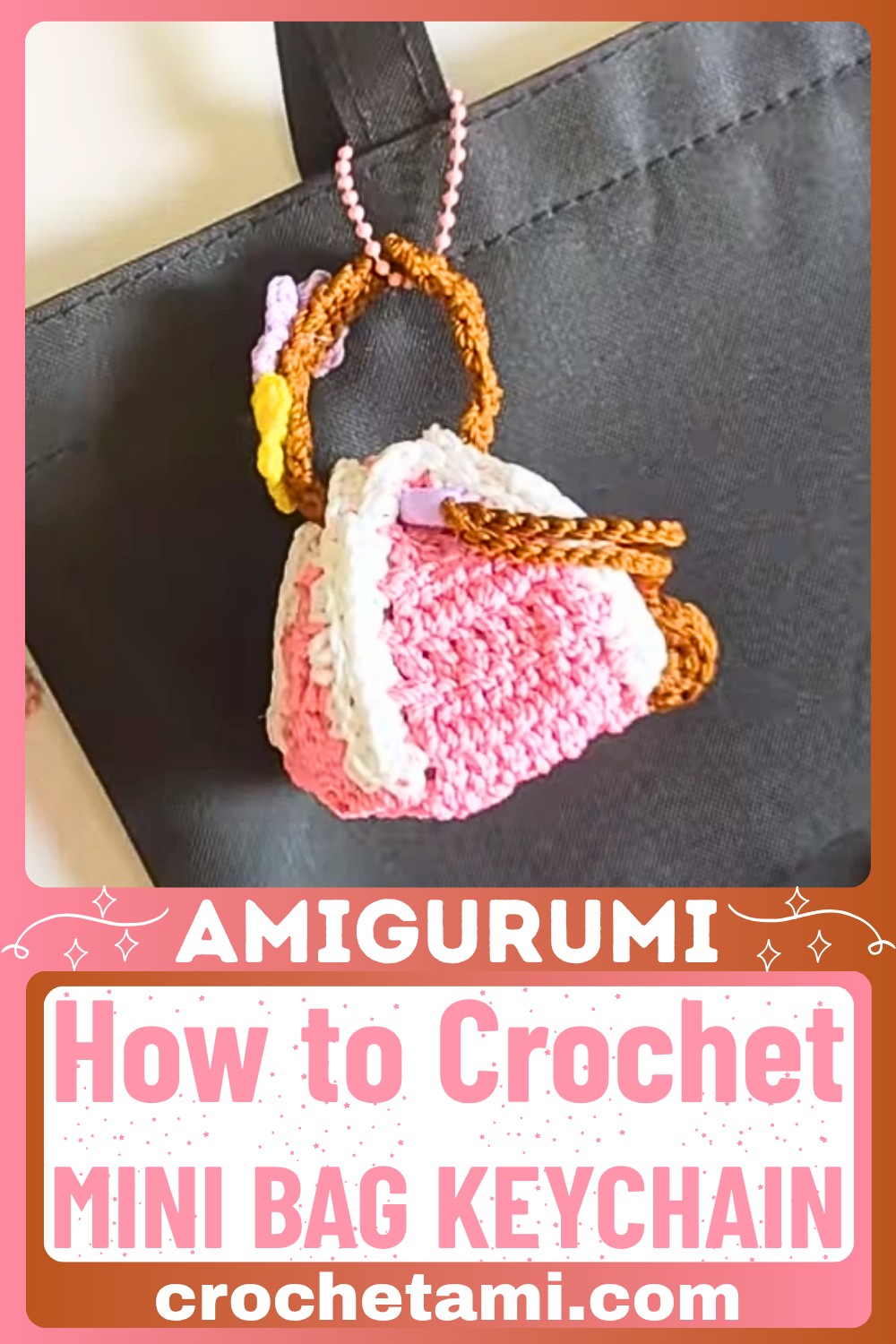 Crochet Your Own Mini Bag Keychain – Easy DIY Pattern