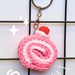 Learn to Crochet a Roll Cake Keychain with Delightful Details
