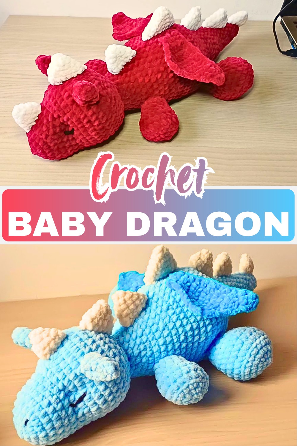 Crochet Baby Dragon Amigurumi Tutorial - Cute, and Easy to Customize