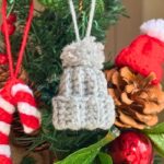 Crochet Mini Hat Ornament for Holiday Décor