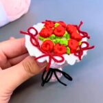 Handmade Crochet Rose for Spring or Holiday Gift