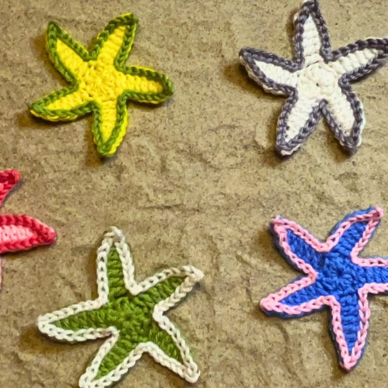 Crochet Starfish Applique