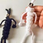 Easy Crochet Skeleton Keychain Pattern For Halloween Decor