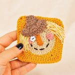 Crochet Scarecrow Granny Square Pattern for Fall