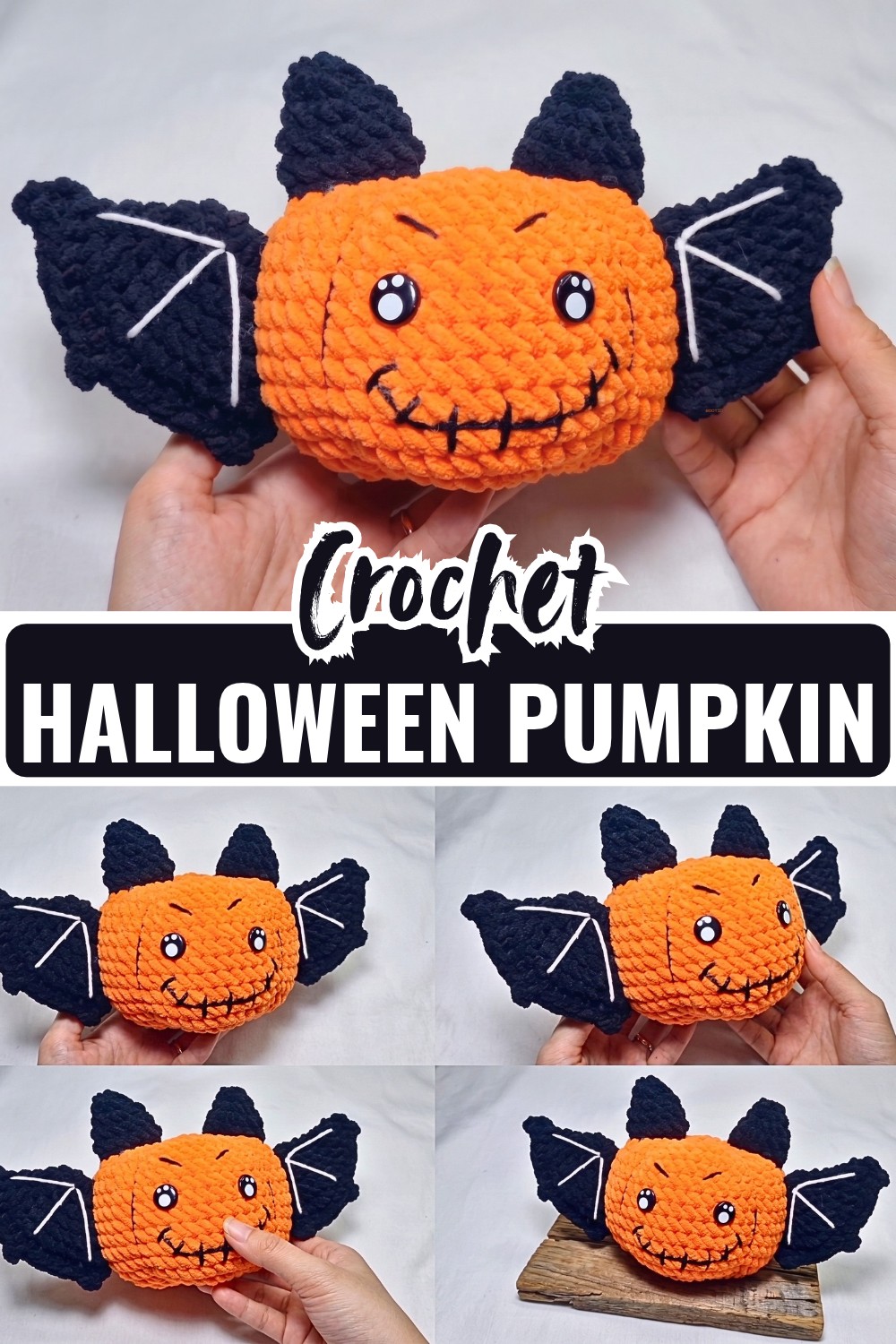 Festive Crochet Halloween Pumpkin for Seasonal Decor