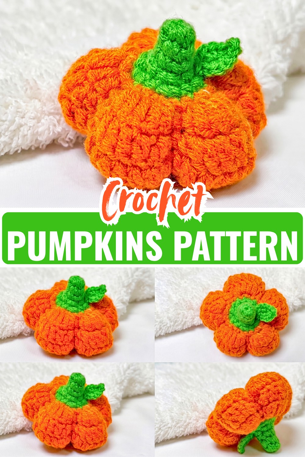 Free Crochet Pumpkins Pattern for Fall Decor