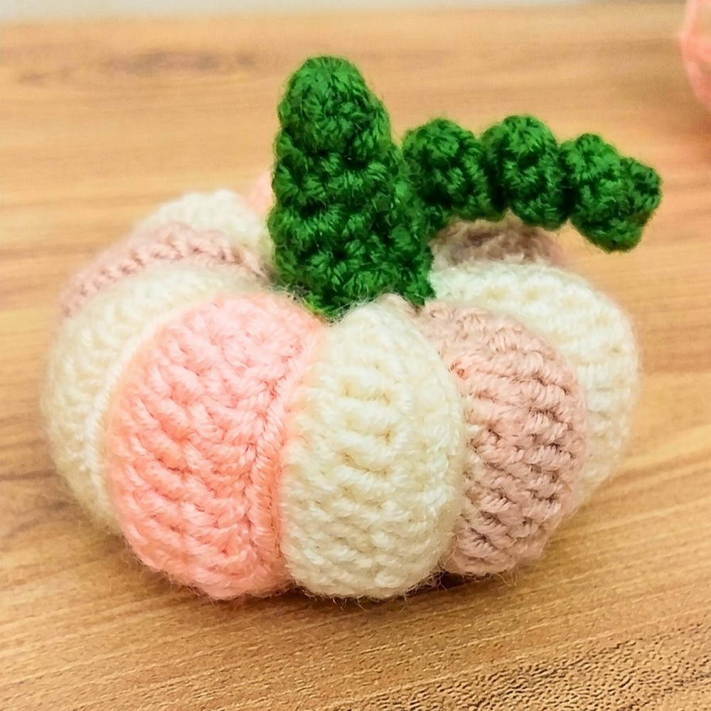 Pastel Crochet Pumpkin Pattern for Autumn Decor