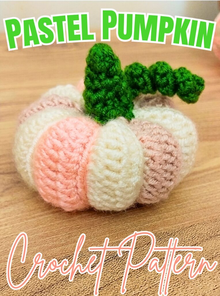 Pastel Crochet Pumpkin Pattern for Autumn Decor