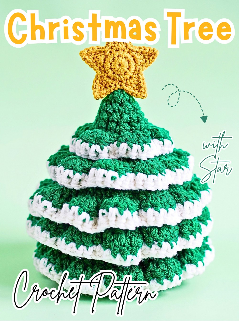Amigurumi Christmas Tree Hood Crochet Pattern with Star