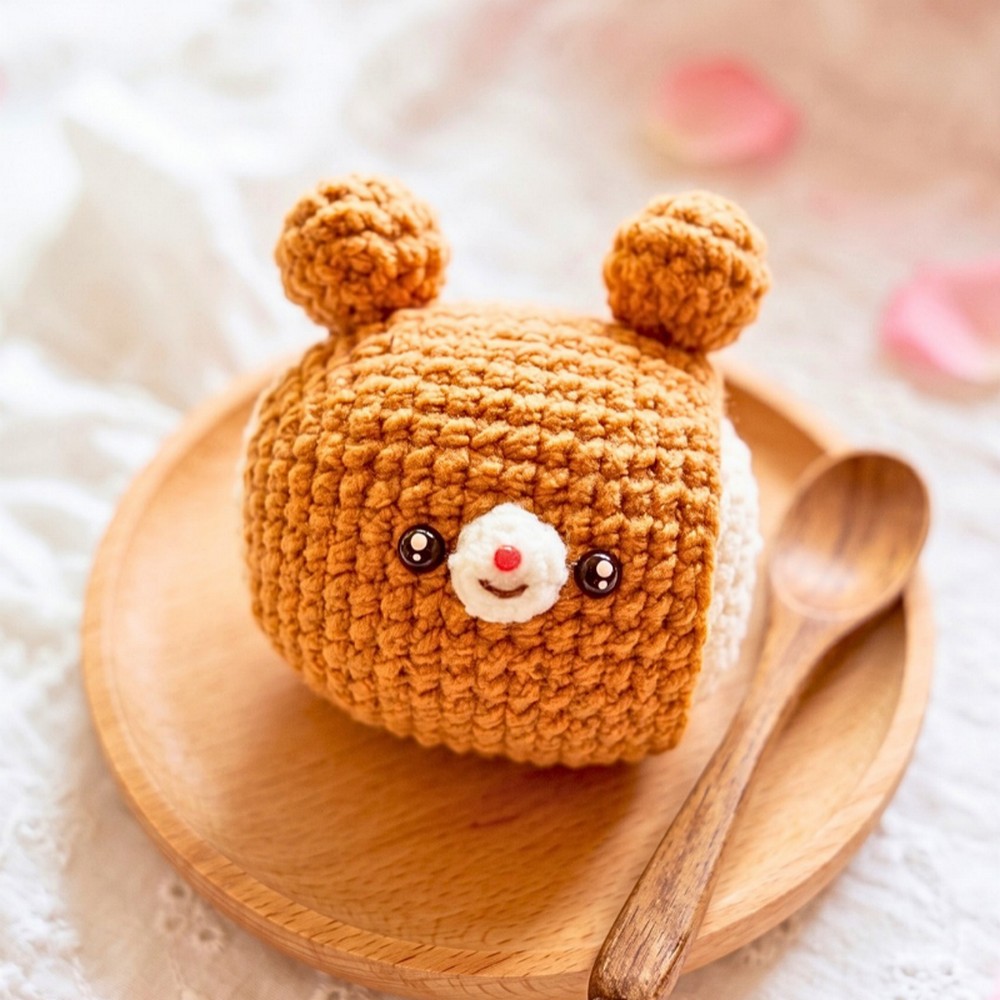 Choco Bun Bear Amigurumi Crochet Pattern - Cute Bun Bear