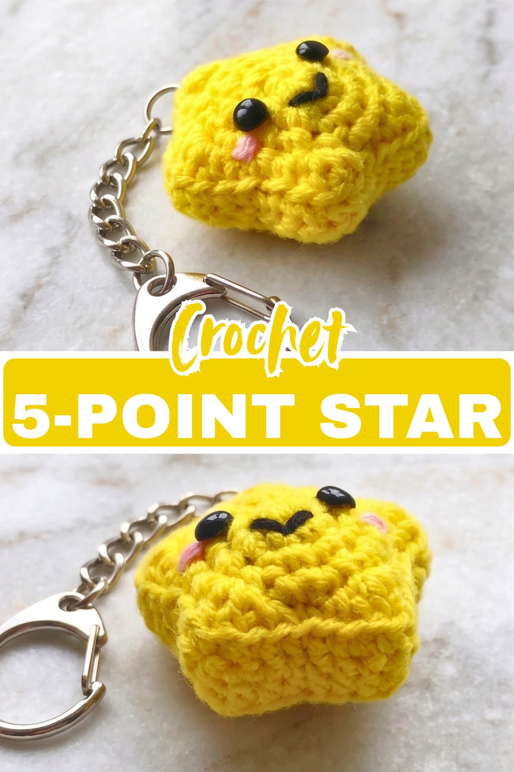 Crochet 5-Point Star Amigurumi Pattern Free