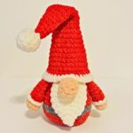 Crochet Christmas Gnome Pattern with Beard and Floppy Hat