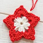 Crochet Christmas Star Ornament Pattern - Double-Sided Holiday Decor