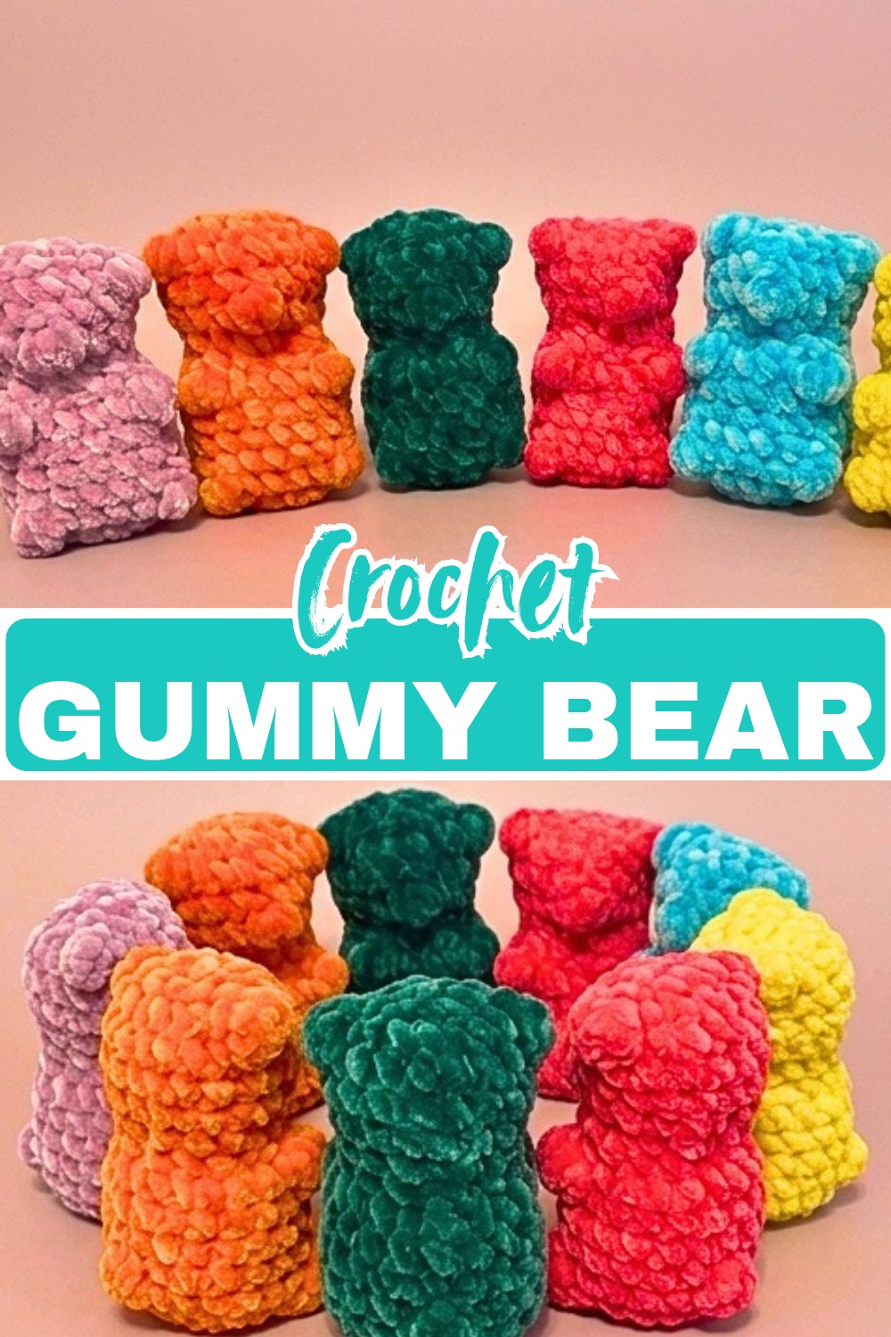Crochet Gummy Bear Amigurumi – Easy One-Piece Pattern